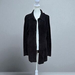 DKNY Chenille Button Front Cardigan Size Medium